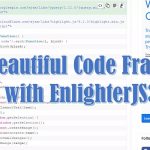 beautiful code frame with enlighterjs3